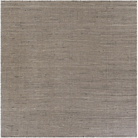Black and White 10' x 10' Laurel Handwoven Jute Square Area Rug Braided Jute With Cotton Rustic All Natural Carpet for Home Indoor Interior Design for Sale at Rug Engine