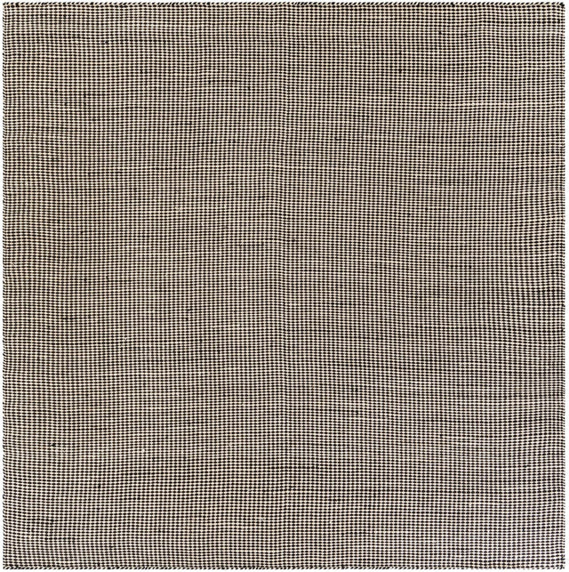 Black and White 10' x 10' Laurel Handwoven Jute Square Area Rug Braided Jute With Cotton Rustic All Natural Carpet for Home Indoor Interior Design for Sale at Rug Engine