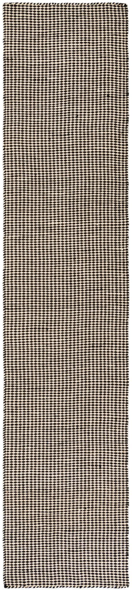 Black and White 2' 7 x 12' Laurel Handwoven Jute Runner Area Rug Braided Jute With Cotton Rustic All Natural Carpet for Home Indoor Interior Design for Sale at Rug Engine