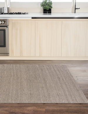 Black and White 9' x 12' Laurel Handwoven Jute Rectangle Area Rug Braided Jute With Cotton Rustic All Natural Carpet for Home Indoor Interior Design for Sale at Rug Engine