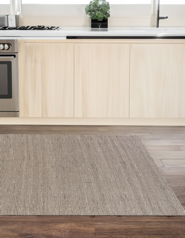 Black and White 5' 1 x 8' Laurel Handwoven Jute Rectangle Area Rug Braided Jute With Cotton Rustic All Natural Carpet for Home Indoor Interior Design for Sale at Rug Engine