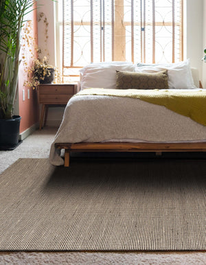 Black and White 2' x 3' 1 Laurel Handwoven Jute Rectangle Area Rug Braided Jute With Cotton Rustic All Natural Carpet for Home Indoor Interior Design for Sale at Rug Engine