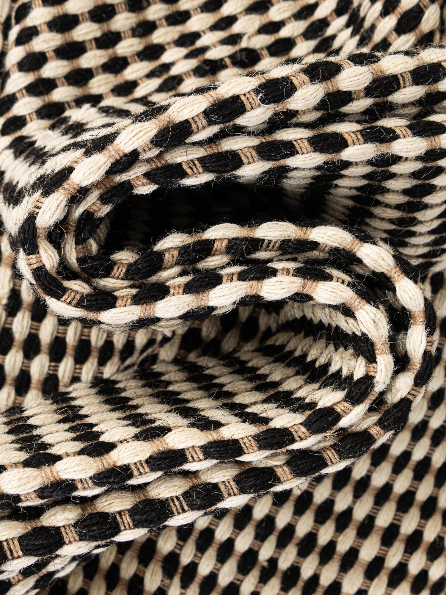 Black and White 7' 10 x 10' Laurel Handwoven Jute Rectangle Area Rug Braided Jute With Cotton Rustic All Natural Carpet for Home Indoor Interior Design for Sale at Rug Engine
