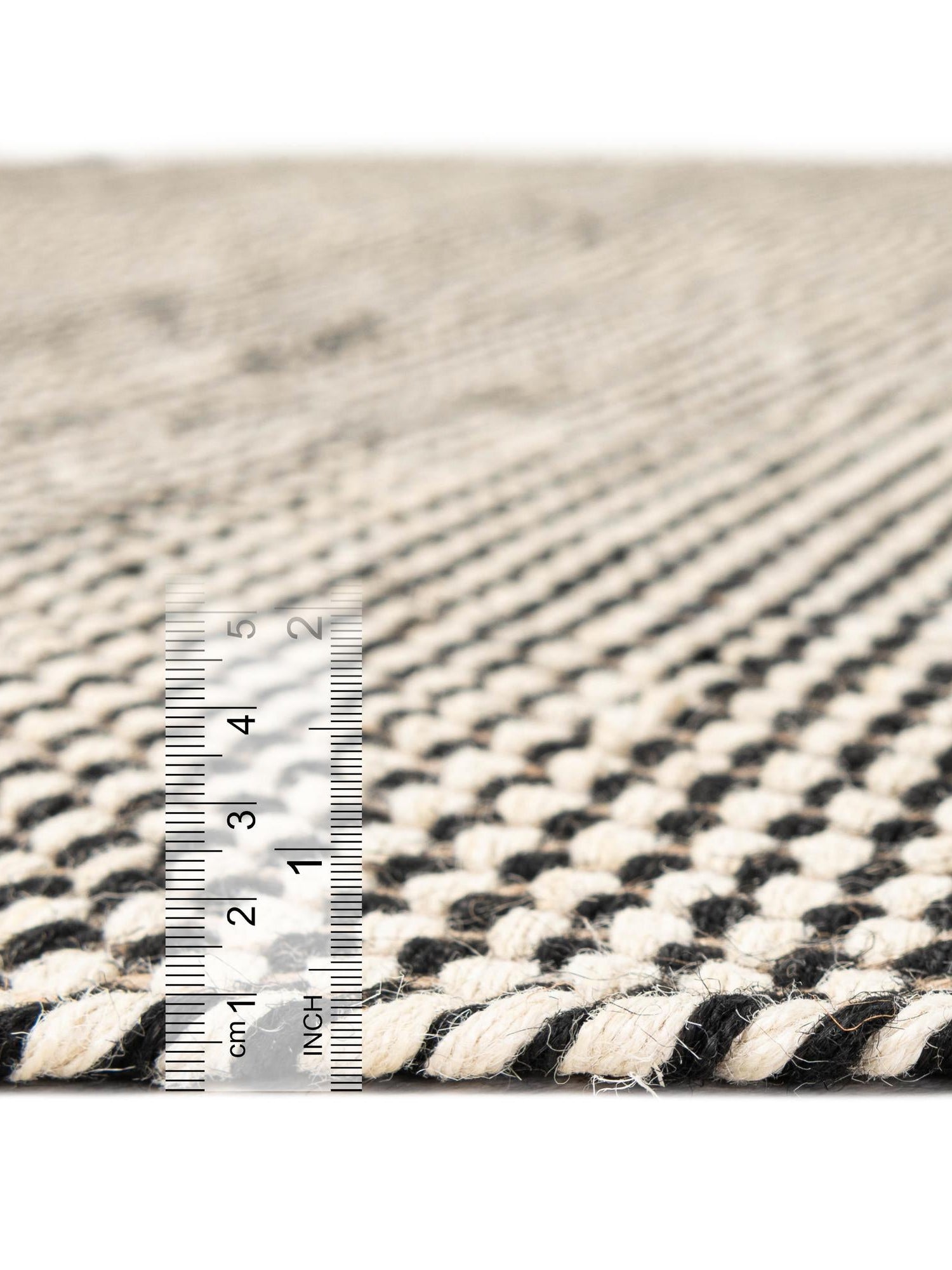 Black and White 2' 7 x 12' Laurel Handwoven Jute Runner Area Rug Braided Jute With Cotton Rustic All Natural Carpet for Home Indoor Interior Design for Sale at Rug Engine