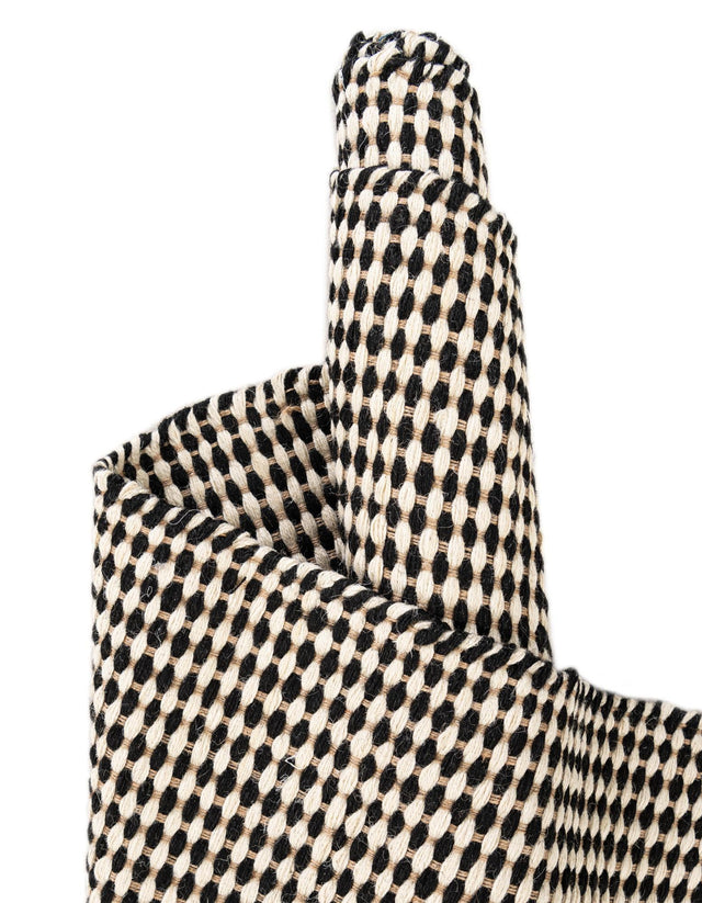 Black and White 2' x 4' 1 Laurel Handwoven Jute Runner Area Rug Braided Jute With Cotton Rustic All Natural Carpet for Home Indoor Interior Design for Sale at Rug Engine