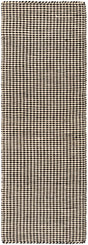 Black and White 2' x 6' 1 Laurel Handwoven Jute Runner Area Rug Braided Jute With Cotton Rustic All Natural Carpet for Home Indoor Interior Design for Sale at Rug Engine