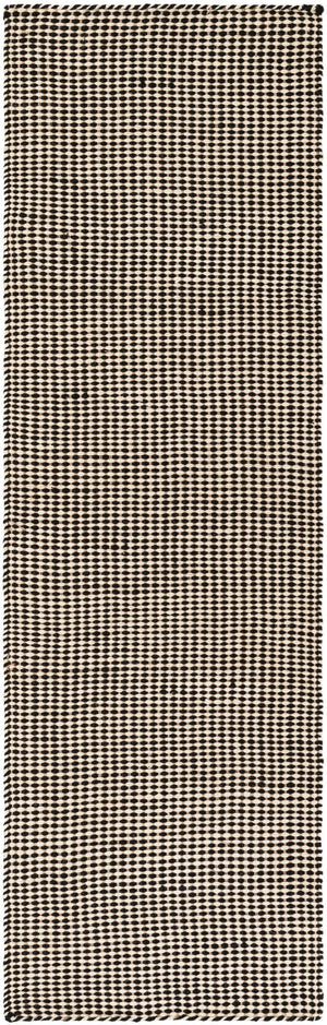 Black and White 2' 7 x 8' Laurel Handwoven Jute Runner Area Rug Braided Jute With Cotton Rustic All Natural Carpet for Home Indoor Interior Design for Sale at Rug Engine