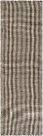 Black and White 2' 7 x 8' Laurel Handwoven Jute Runner Area Rug Braided Jute With Cotton Rustic All Natural Carpet for Home Indoor Interior Design for Sale at Rug Engine