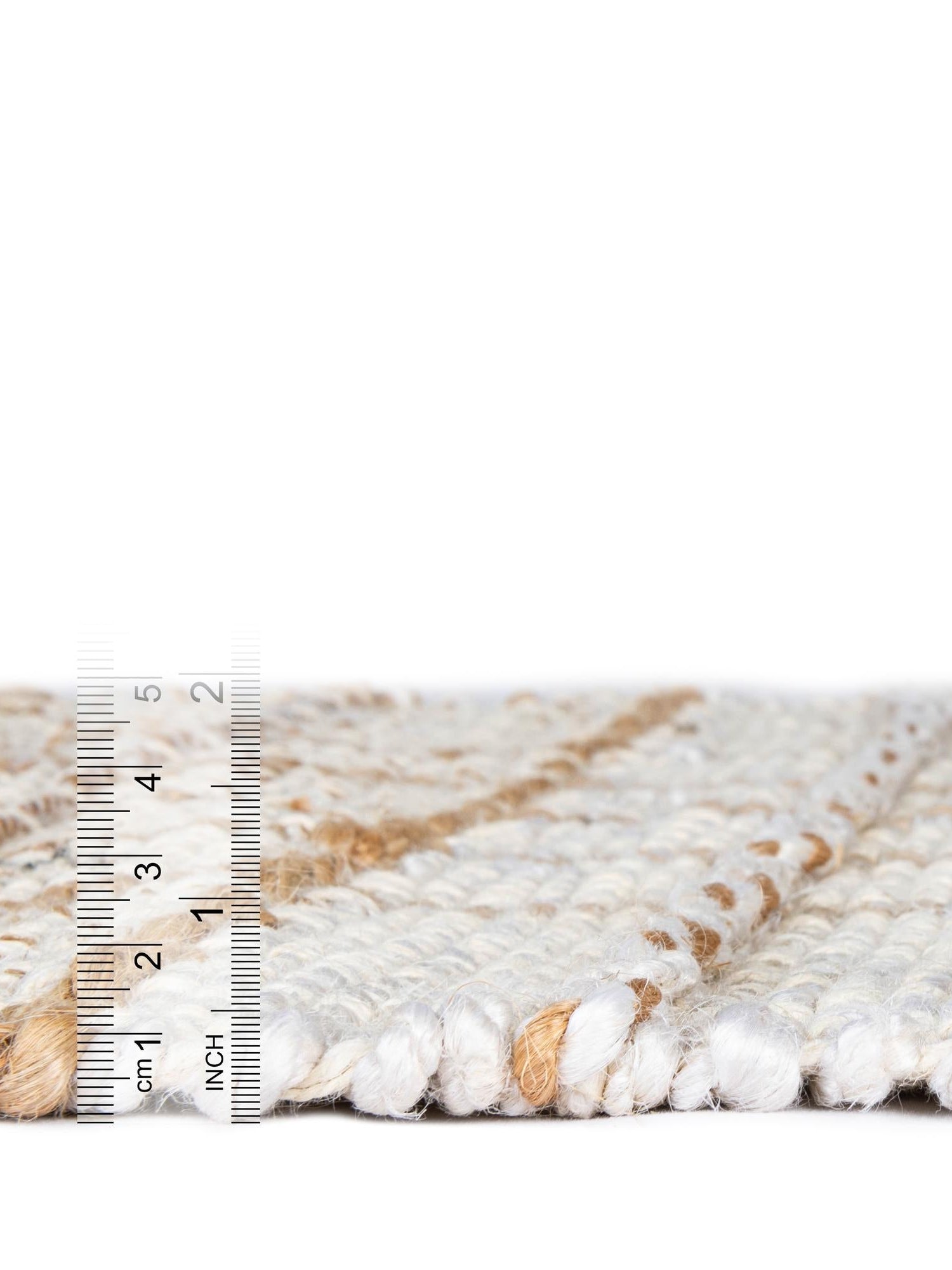 Ivory 10' x 14' 1 Laurel Handwoven Jute Rectangle Area Rug Braided Jute With Cotton Rustic All Natural Carpet for Home Indoor Interior Design for Sale at Rug Engine