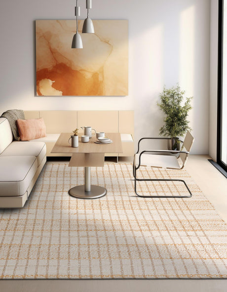 Ivory 10' x 10' Laurel Handwoven Jute Square Area Rug Braided Jute With Cotton Rustic All Natural Carpet for Home Indoor Interior Design for Sale at Rug Engine