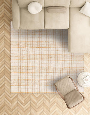 Ivory 7' 10 x 7' 10 Laurel Handwoven Jute Square Area Rug Braided Jute With Cotton Rustic All Natural Carpet for Home Indoor Interior Design for Sale at Rug Engine