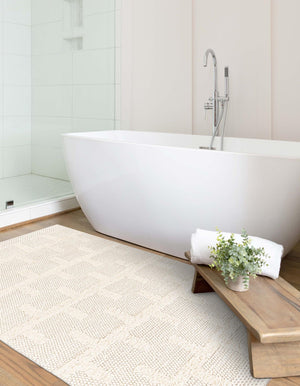 Ivory 10' x 14' 1 Lana New Zealand Wool Rectangle Area Rug All Natural Premium Wool Hand Woven Carpet for Luxury Interior Home Design for Sale at Rug Engine