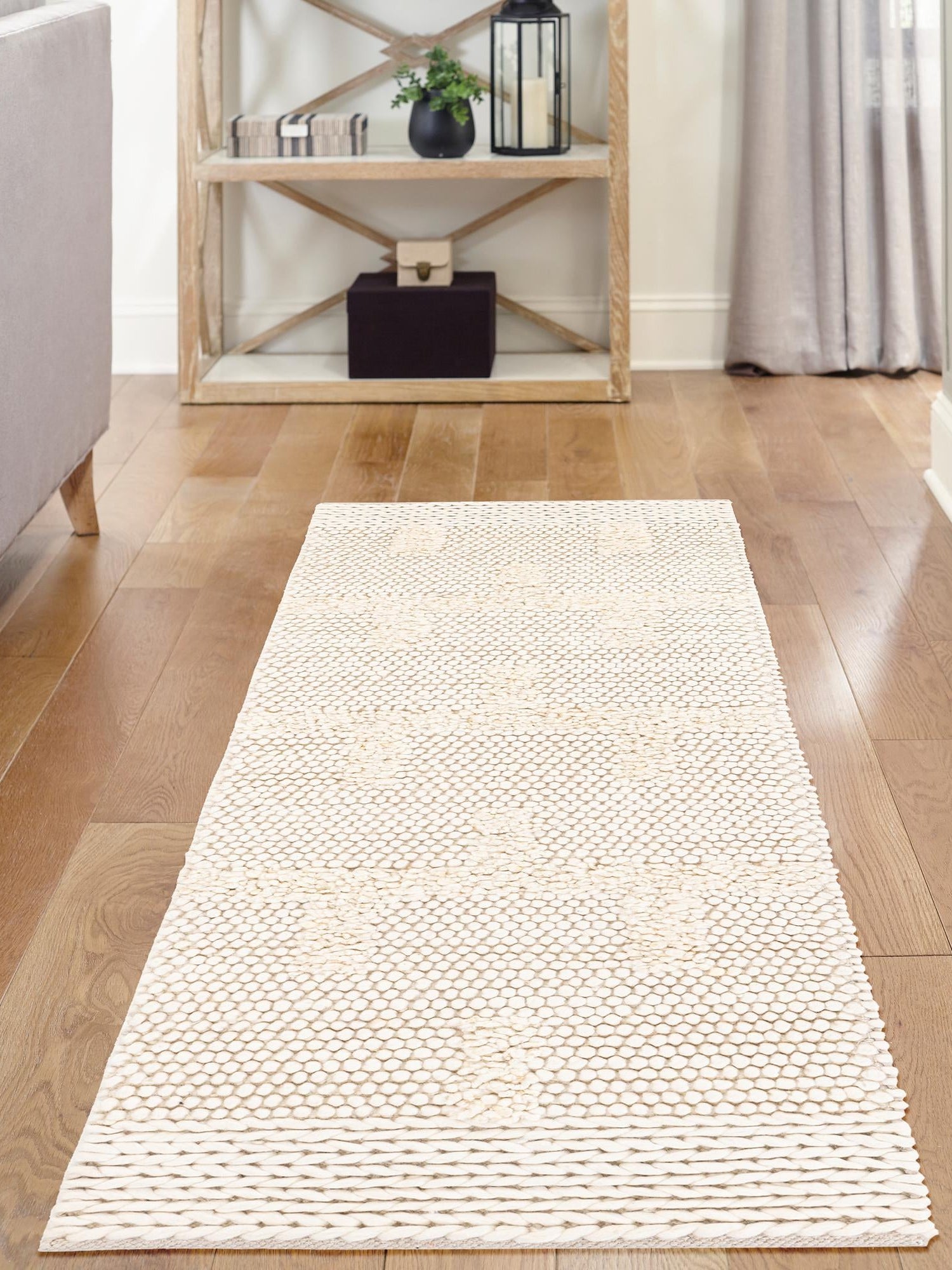 Ivory 2' 7 x 10' Lana New Zealand Wool Runner Area Rug All Natural Premium Wool Hand Woven Carpet for Luxury Interior Home Design for Sale at Rug Engine