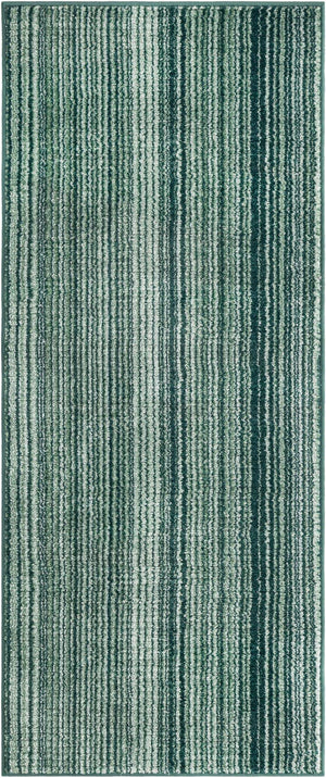 Green 2' 2 x 5' 1 Gemstone Runner Area Rug Polypropylene Contemporary Carpet Easy Clean Stain Resistant for Home Design Decorating for Sale at Rug Engine