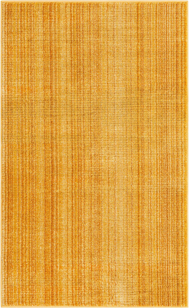 Yellow 3' 3 x 5' 3 Gemstone Rectangle Area Rug Polypropylene Contemporary Carpet Easy Clean Stain Resistant for Home Design Decorating for Sale at Rug Engine