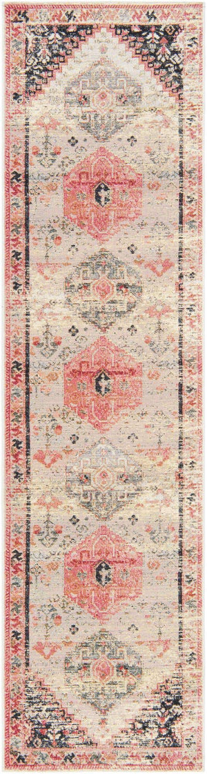 Multicolor 2' 7 x 10' Outdoor Traditional Runner Area Rug Weather Resistant for Patio, Deck, Terrace, Balcony, Porch Classical Design Outside Carpet for Sale at Rug Engine