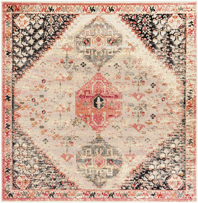 Multicolor 10' x 10' Outdoor Traditional Square Area Rug Weather Resistant for Patio, Deck, Terrace, Balcony, Porch Classical Design Outside Carpet for Sale at Rug Engine