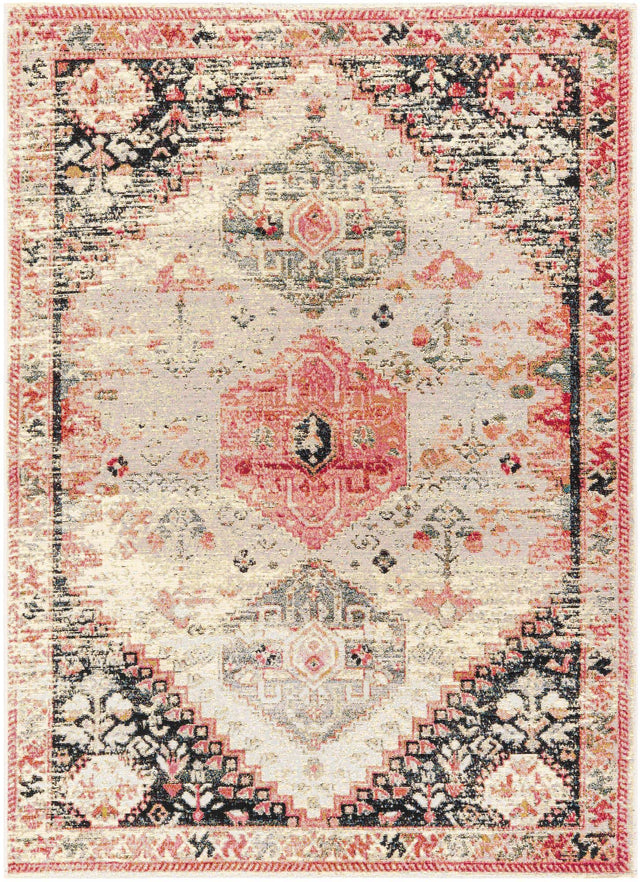 Multicolor 5' 1 x 7' 1 Outdoor Traditional Rectangle Area Rug Weather Resistant for Patio, Deck, Terrace, Balcony, Porch Classical Design Outside Carpet for Sale at Rug Engine