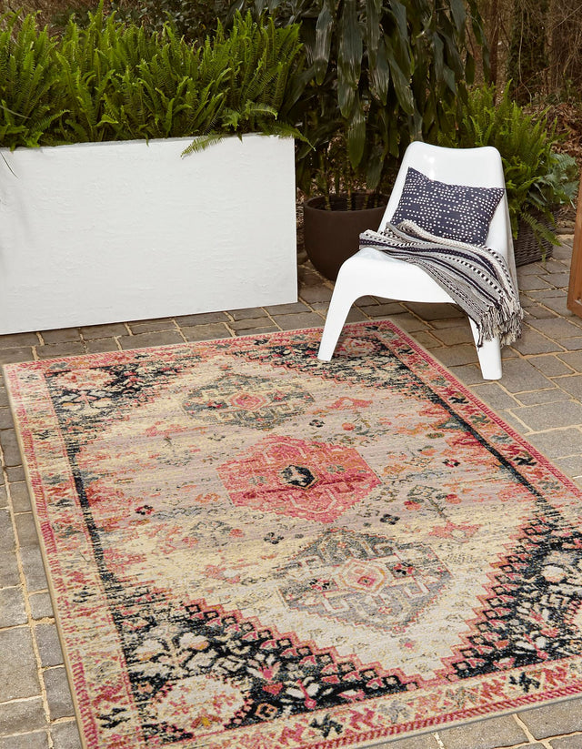 Multicolor 10' x 14' 1 Outdoor Traditional Rectangle Area Rug Weather Resistant for Patio, Deck, Terrace, Balcony, Porch Classical Design Outside Carpet for Sale at Rug Engine