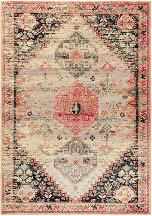Multicolor 5' 1 x 8' Outdoor Traditional Rectangle Area Rug Weather Resistant for Patio, Deck, Terrace, Balcony, Porch Classical Design Outside Carpet for Sale at Rug Engine