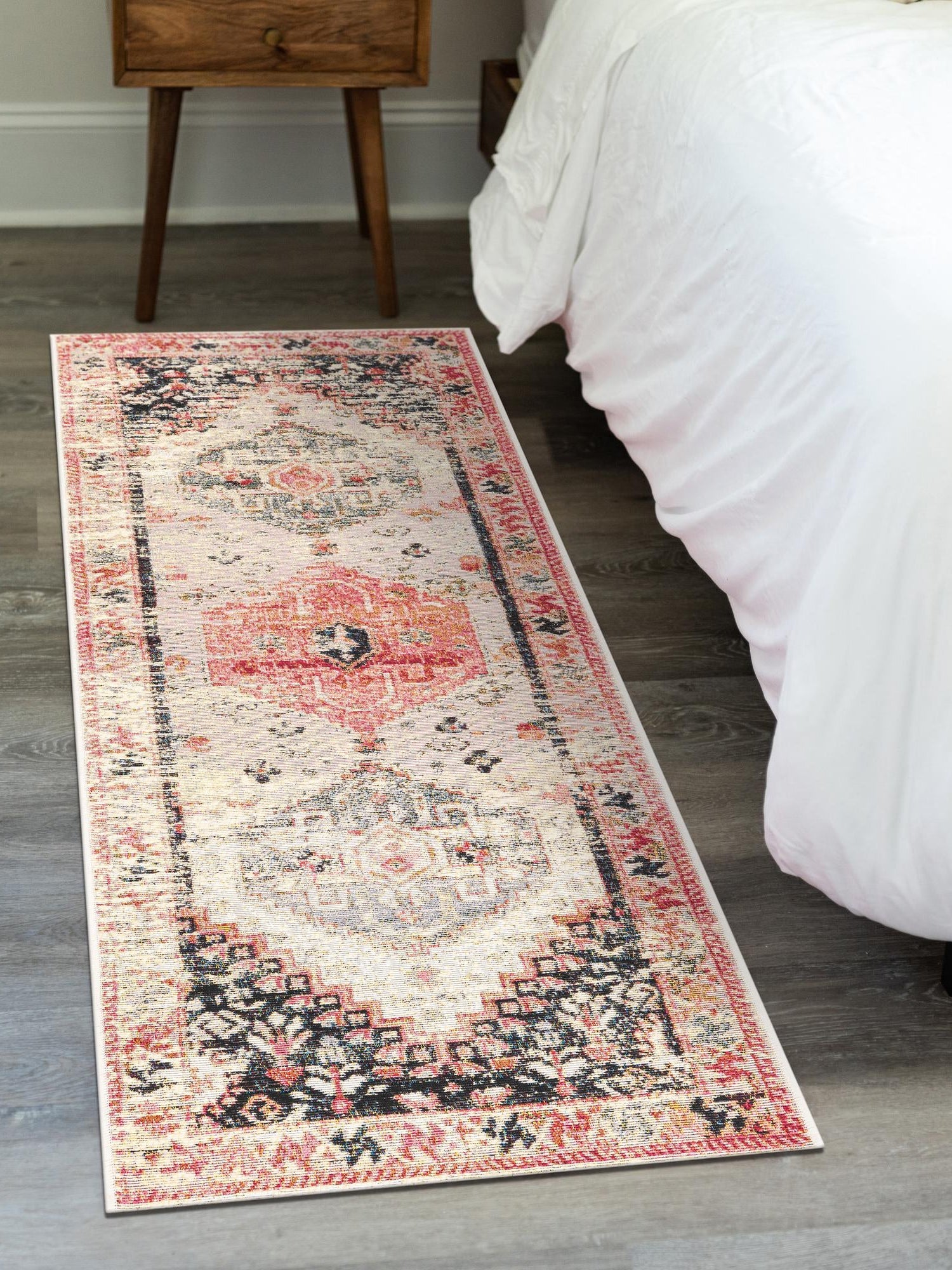 Multicolor 2' x 6' 1 Outdoor Traditional Runner Area Rug Weather Resistant for Patio, Deck, Terrace, Balcony, Porch Classical Design Outside Carpet for Sale at Rug Engine