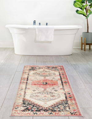 Multicolor 2' 7 x 10' Outdoor Traditional Runner Area Rug Weather Resistant for Patio, Deck, Terrace, Balcony, Porch Classical Design Outside Carpet for Sale at Rug Engine