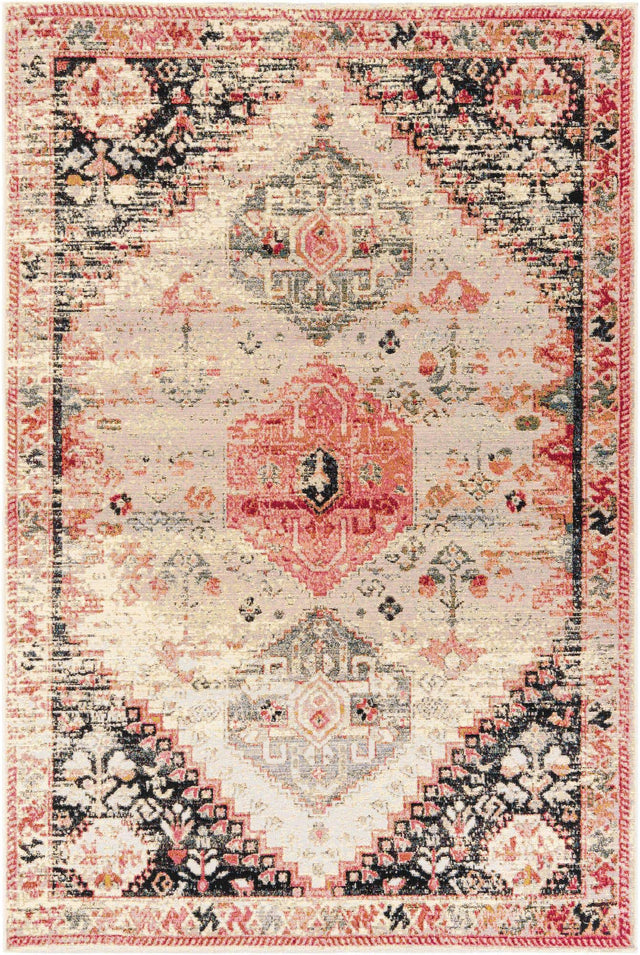 Multicolor 6' 1 x 9' Outdoor Traditional Rectangle Area Rug Weather Resistant for Patio, Deck, Terrace, Balcony, Porch Classical Design Outside Carpet for Sale at Rug Engine