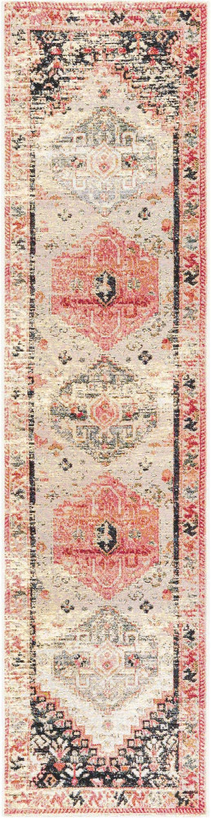 Multicolor 2' x 8' Outdoor Traditional Runner Area Rug Weather Resistant for Patio, Deck, Terrace, Balcony, Porch Classical Design Outside Carpet for Sale at Rug Engine