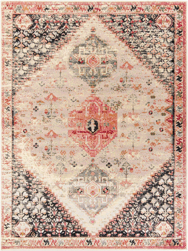 Multicolor 9' x 12' Outdoor Traditional Rectangle Area Rug Weather Resistant for Patio, Deck, Terrace, Balcony, Porch Classical Design Outside Carpet for Sale at Rug Engine