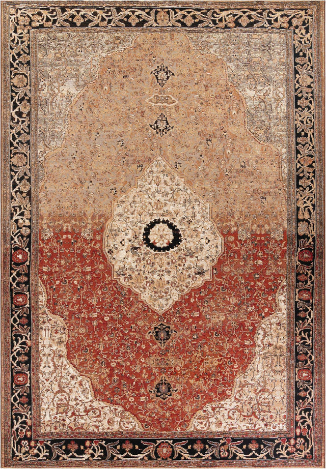 Multicolor 10' x 14' 1 Outdoor Traditional Rectangle Rug