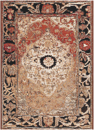 Multicolor 2' x 3' 1 Outdoor Traditional Rectangle Area Rug Weather Resistant for Patio, Deck, Terrace, Balcony, Porch Classical Design Outside Carpet for Sale at Rug Engine