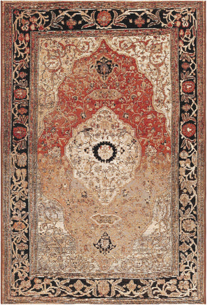 Multicolor 4' 1 x 6' 1 Outdoor Traditional Rectangle Area Rug Weather Resistant for Patio, Deck, Terrace, Balcony, Porch Classical Design Outside Carpet for Sale at Rug Engine