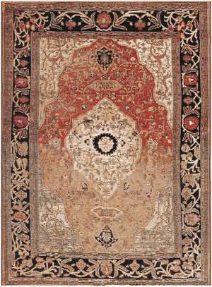 Multicolor 5' 1 x 7' 1 Outdoor Traditional Rectangle Area Rug Weather Resistant for Patio, Deck, Terrace, Balcony, Porch Classical Design Outside Carpet for Sale at Rug Engine
