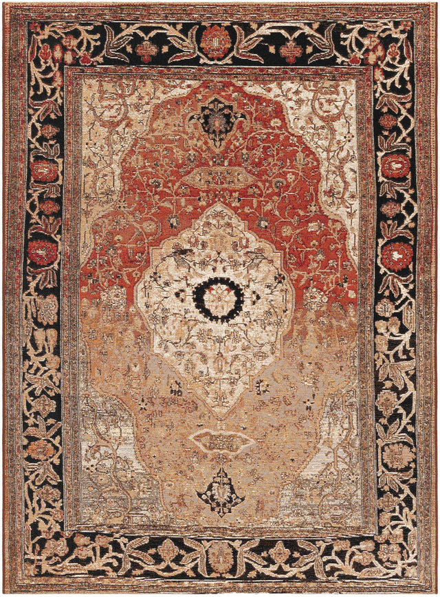 Multicolor 5' 1 x 7' 1 Outdoor Traditional Rectangle Area Rug Weather Resistant for Patio, Deck, Terrace, Balcony, Porch Classical Design Outside Carpet for Sale at Rug Engine