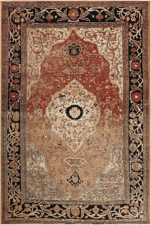 Multicolor 5' 1 x 8' Outdoor Traditional Rectangle Area Rug Weather Resistant for Patio, Deck, Terrace, Balcony, Porch Classical Design Outside Carpet for Sale at Rug Engine