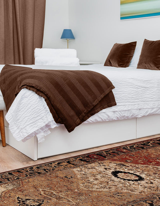 Multicolor 3' x 10' Outdoor Traditional Runner Rug