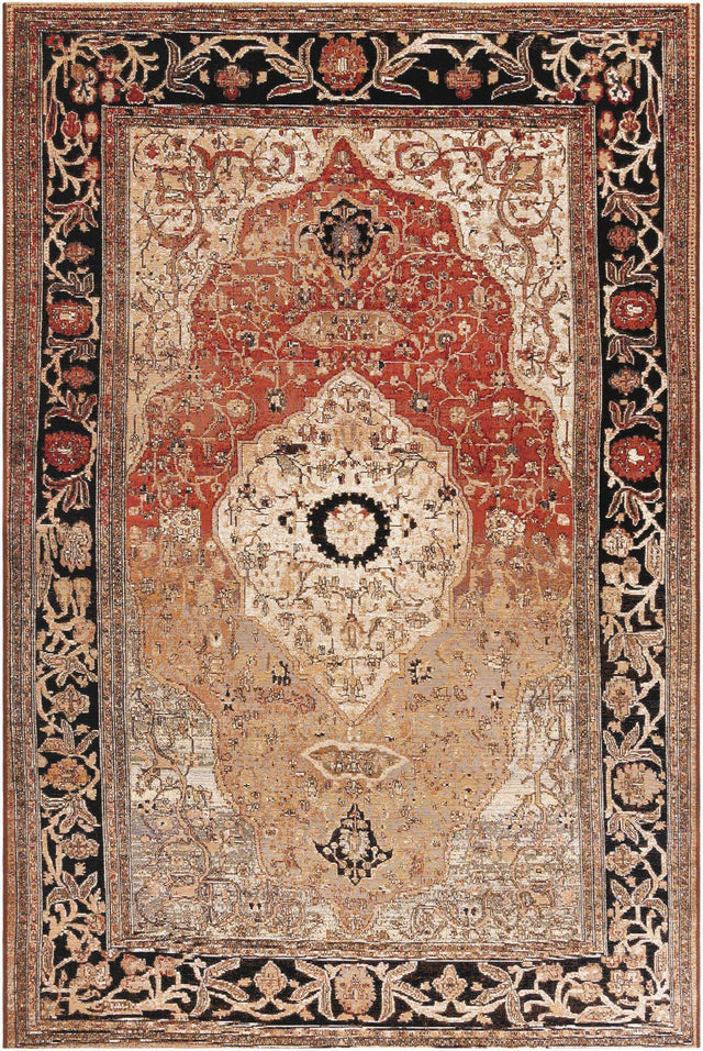 Multicolor 6' 1 x 9' Outdoor Traditional Rectangle Area Rug Weather Resistant for Patio, Deck, Terrace, Balcony, Porch Classical Design Outside Carpet for Sale at Rug Engine