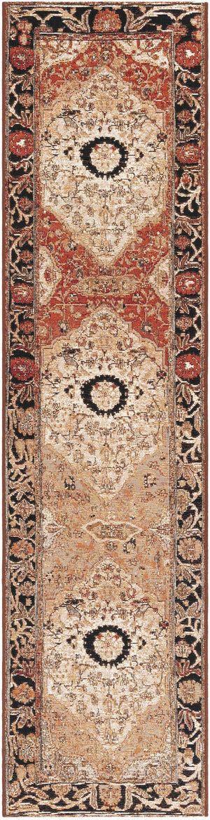 Multicolor 2' x 8' Outdoor Traditional Runner Area Rug Weather Resistant for Patio, Deck, Terrace, Balcony, Porch Classical Design Outside Carpet for Sale at Rug Engine