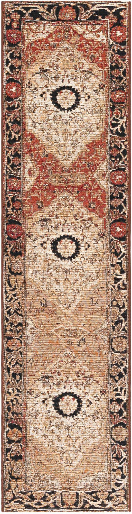 Multicolor 2' x 8' Outdoor Traditional Runner Area Rug Weather Resistant for Patio, Deck, Terrace, Balcony, Porch Classical Design Outside Carpet for Sale at Rug Engine