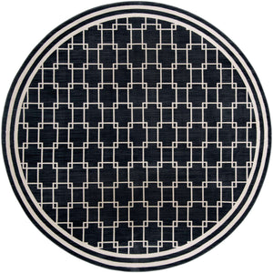 Navy Blue 10' x 10' Jill Zarin Uptown Round Area Rug 70% Polypropylene & 30% Polyester  Contemporary Carpet for Living, Dining, Office, Bedroom for Sale at Rug Engine