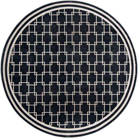 Navy Blue 10' x 10' Jill Zarin Uptown Round Area Rug 70% Polypropylene & 30% Polyester  Contemporary Carpet for Living, Dining, Office, Bedroom for Sale at Rug Engine