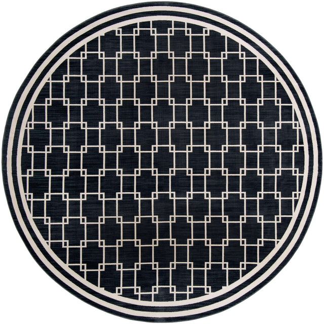 Navy Blue 10' x 10' Jill Zarin Uptown Round Area Rug 70% Polypropylene & 30% Polyester  Contemporary Carpet for Living, Dining, Office, Bedroom for Sale at Rug Engine