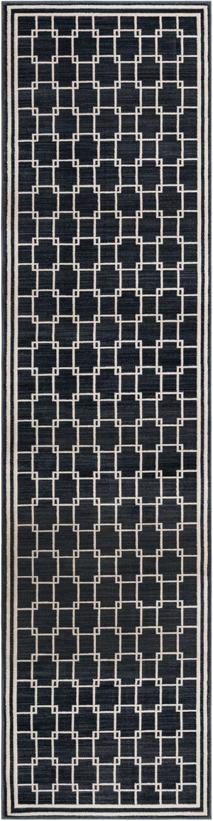 Navy Blue 2' 7 x 10' Jill Zarin Uptown Runner Area Rug 70% Polypropylene & 30% Polyester  Contemporary Carpet for Living, Dining, Office, Bedroom for Sale at Rug Engine