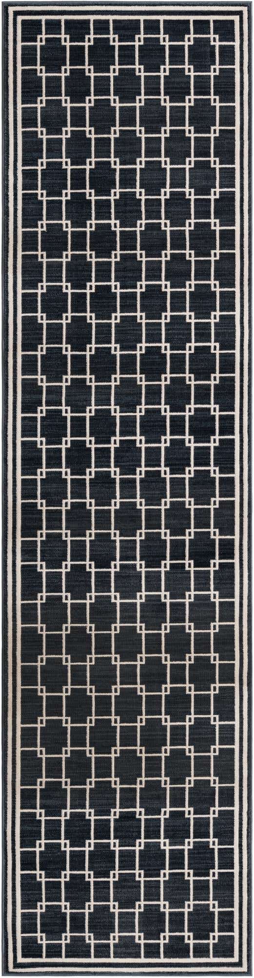 Navy Blue 2' 7 x 10' Jill Zarin Uptown Runner Area Rug 70% Polypropylene & 30% Polyester  Contemporary Carpet for Living, Dining, Office, Bedroom for Sale at Rug Engine