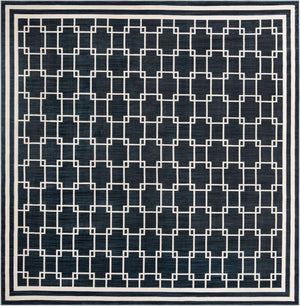 Navy Blue 10' x 10' Jill Zarin Uptown Square Area Rug 70% Polypropylene & 30% Polyester  Contemporary Carpet for Living, Dining, Office, Bedroom for Sale at Rug Engine