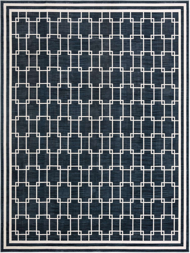 Navy Blue 10' x 13' 1 Jill Zarin Uptown Rectangle Area Rug 70% Polypropylene & 30% Polyester  Contemporary Carpet for Living, Dining, Office, Bedroom for Sale at Rug Engine