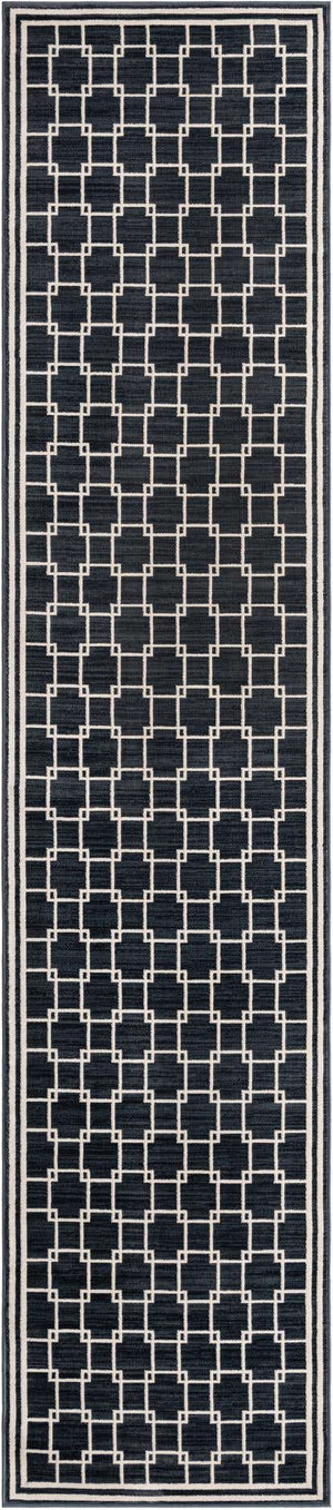 Navy Blue 2' 7 x 12' Jill Zarin Uptown Runner Area Rug 70% Polypropylene & 30% Polyester  Contemporary Carpet for Living, Dining, Office, Bedroom for Sale at Rug Engine