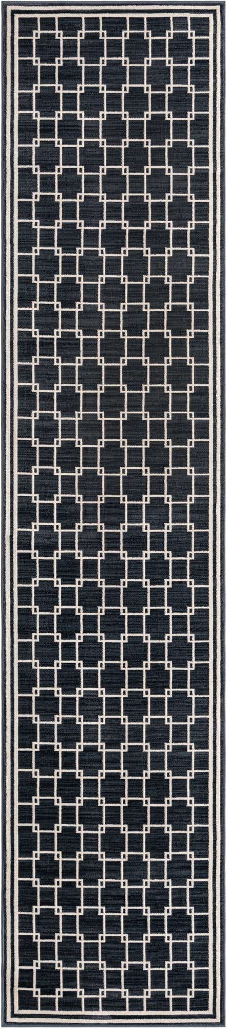 Navy Blue 2' 7 x 12' Jill Zarin Uptown Runner Area Rug 70% Polypropylene & 30% Polyester  Contemporary Carpet for Living, Dining, Office, Bedroom for Sale at Rug Engine