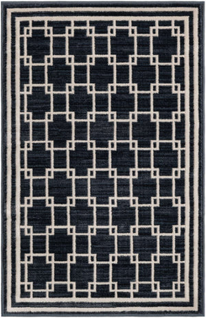 Navy Blue 2' x 3' 1 Jill Zarin Uptown Rectangle Area Rug 70% Polypropylene & 30% Polyester  Contemporary Carpet for Living, Dining, Office, Bedroom for Sale at Rug Engine