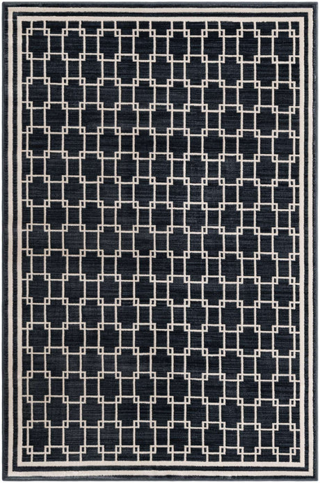 Navy Blue 4' 1 x 6' 1 Jill Zarin Uptown Rectangle Area Rug 70% Polypropylene & 30% Polyester  Contemporary Carpet for Living, Dining, Office, Bedroom for Sale at Rug Engine